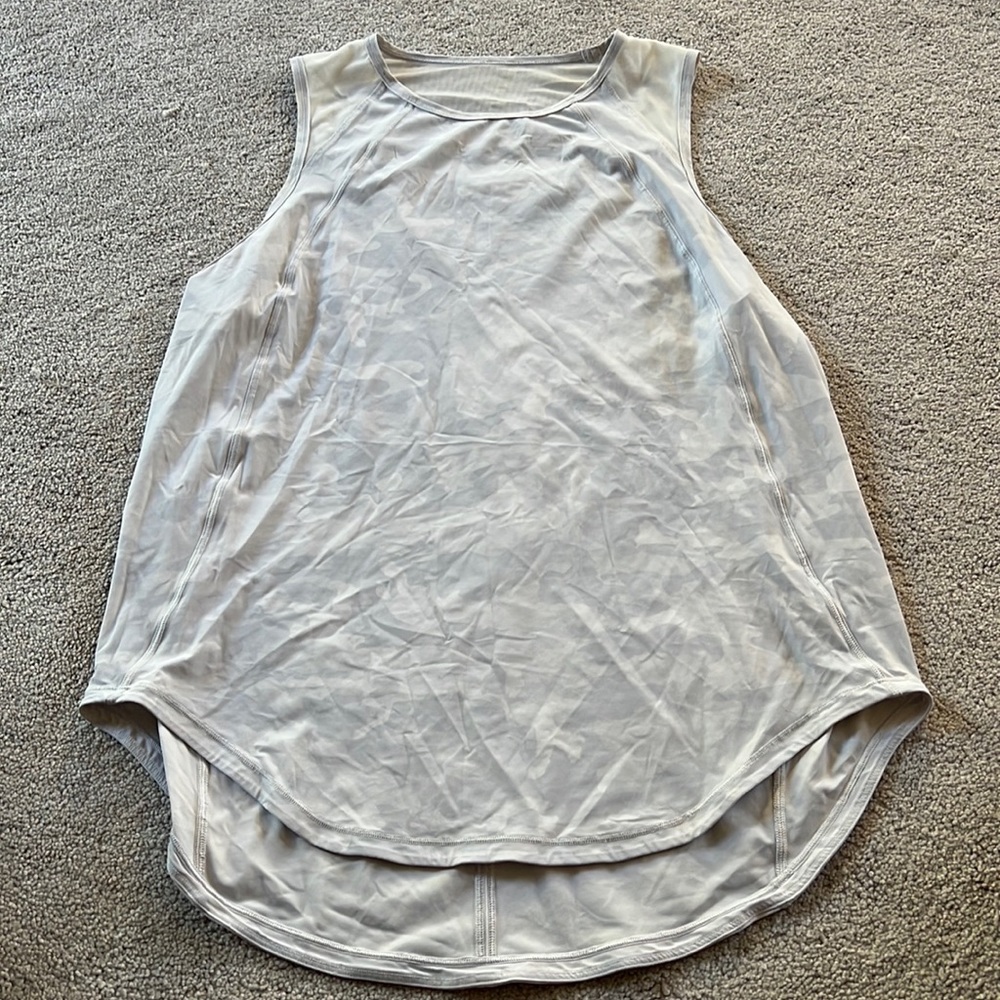 Lululemon white camouflage tank
